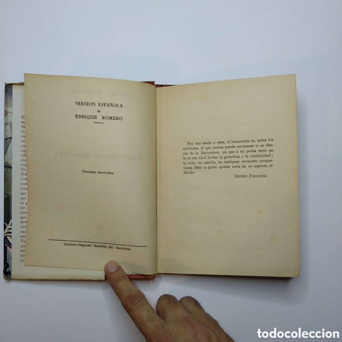 Libros de segunda mano: ERNEST HEMINGWAY. Torrentes de primavera. Ediciones Albon. 1946 - Foto 5