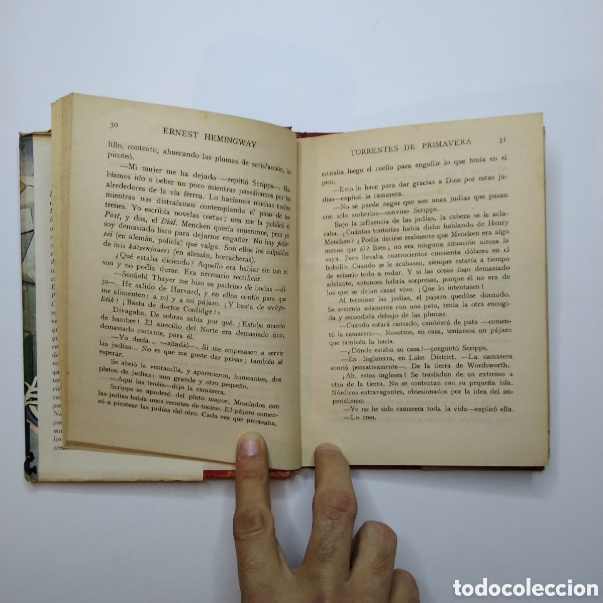 Libros de segunda mano: ERNEST HEMINGWAY. Torrentes de primavera. Ediciones Albon. 1946 - Foto 7