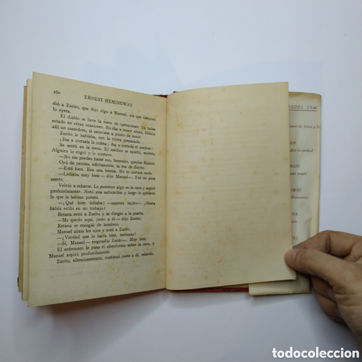 Libros de segunda mano: ERNEST HEMINGWAY. Torrentes de primavera. Ediciones Albon. 1946 - Foto 9