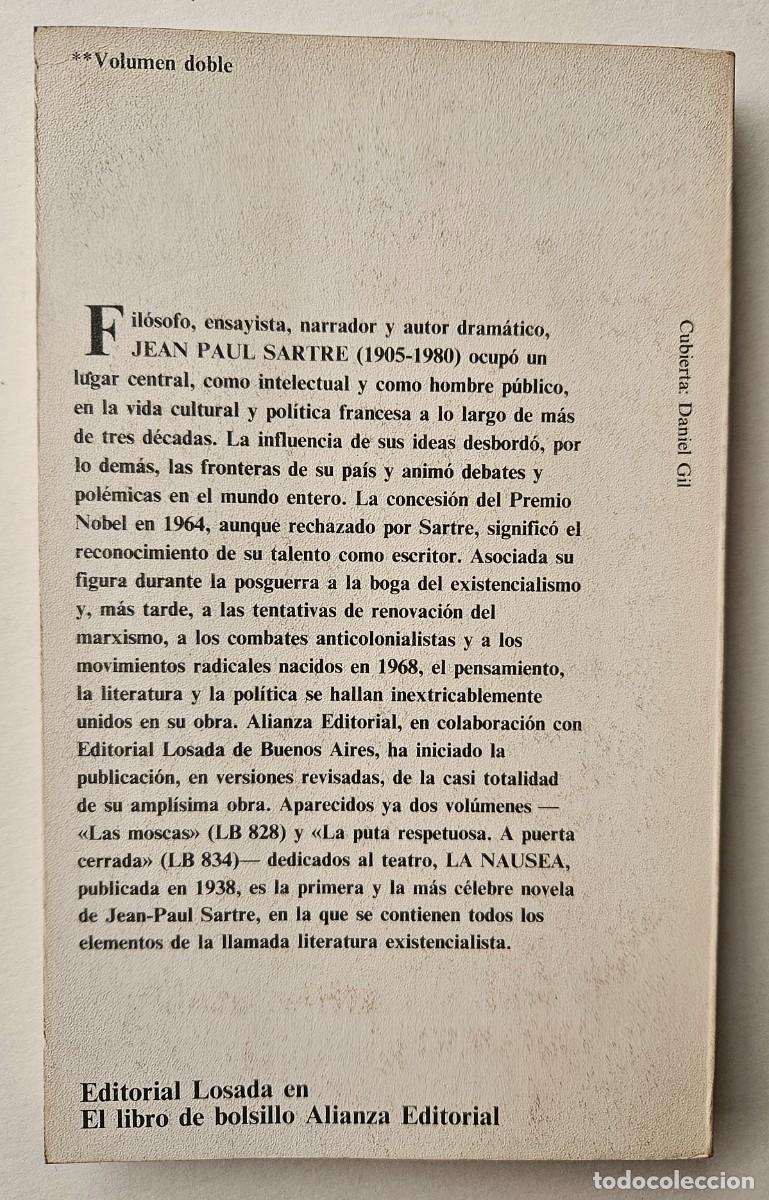 Libros de segunda mano: La n&aacute;usea Sartre, Jean-Paul - Foto 2
