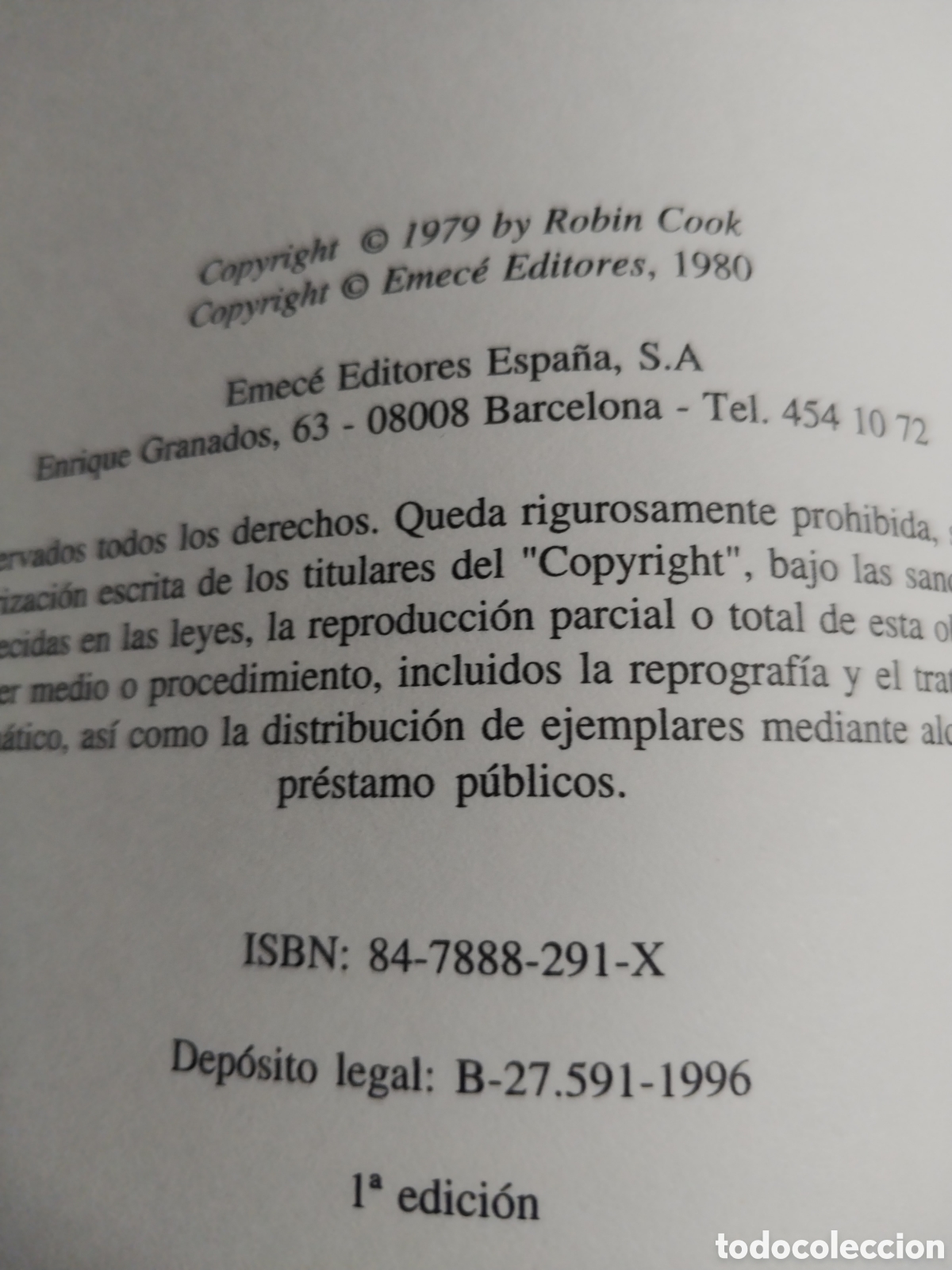 Libros de segunda mano: ROBIN COOK a&ntilde;o 1996..... - Foto 2