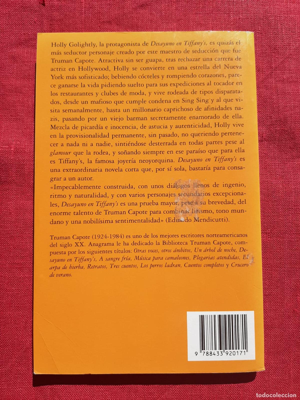 Libros de segunda mano: Desayuno en Tiffanys - Capote, Truman - Foto 2