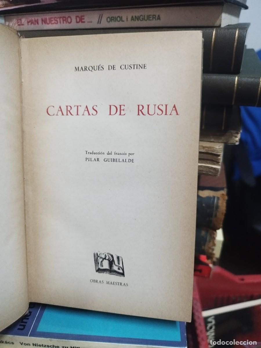 Libros de segunda mano: MARQU&Eacute;S DE CUSTINE : CARTAS DE RUSIA (IBERIA, 1953) - Foto 2