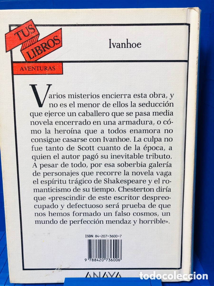 Libros de segunda mano: IVANHOE ANAYA WALTER SCOTT 1990 - Foto 2