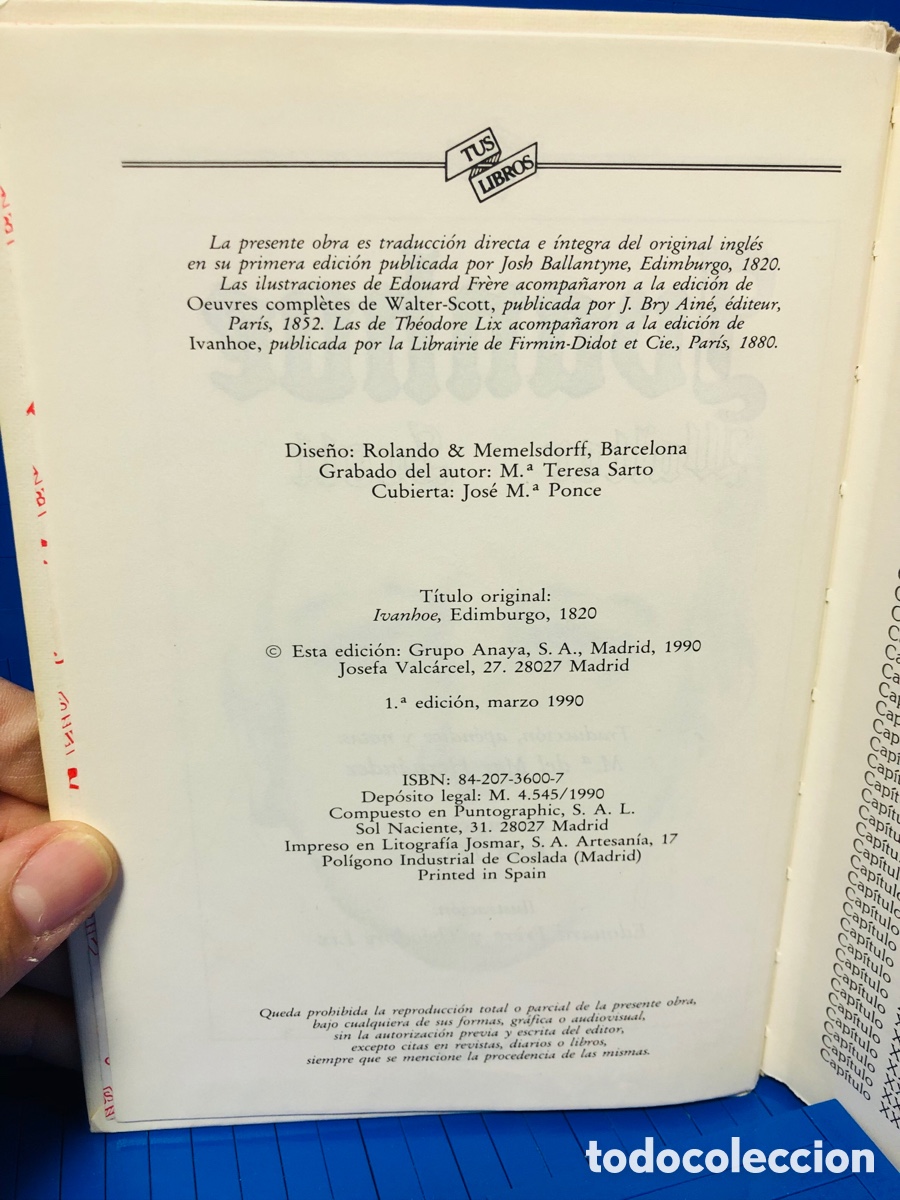 Libros de segunda mano: IVANHOE ANAYA WALTER SCOTT 1990 - Foto 4