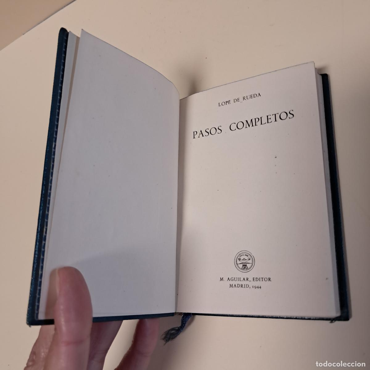 Libros de segunda mano: PASOS COMPLETOS. CRISOL 48. Lope de Rueda. Aguilar 1944 - Foto 2