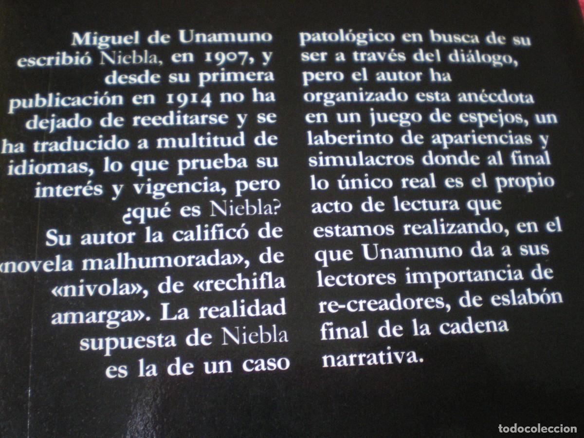 Libros de segunda mano: NIEBLA. MIGUEL DE UNAMUNO. C&Aacute;TEDRA LETRAS HISP&Aacute;NICAS. - Foto 5