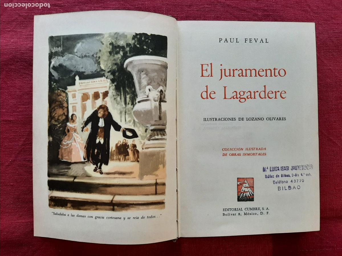 Libros de segunda mano: El juramento de Lagardere - Feval, Paul - Foto 4