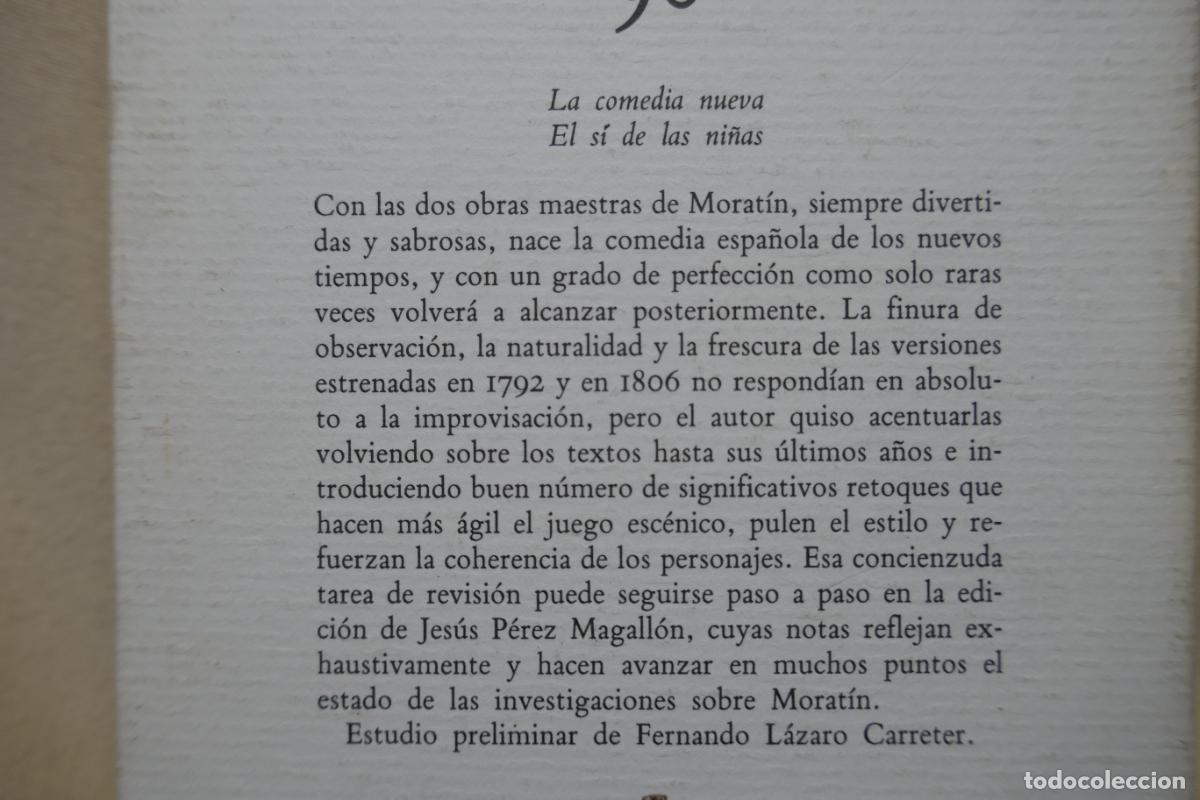 Libros de segunda mano: FERN&Aacute;NDEZ DE MORAT&Iacute;N - LA COMEDIA NUEVA / EL S&Iacute; DE LAS NI&Ntilde;AS - Foto 12