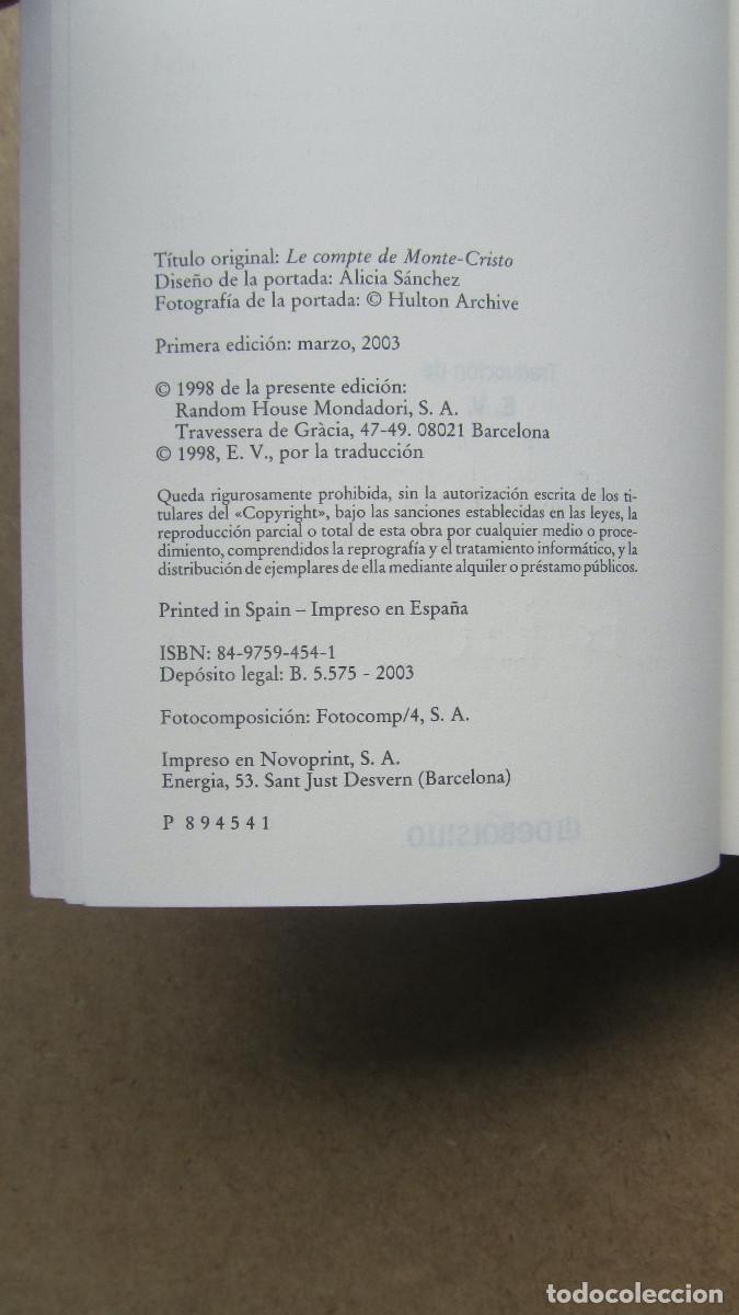 Libros de segunda mano: CONDE DE MONTECRISTO, EL (1 y 2) ALEJANDRO DUMAS - Foto 5