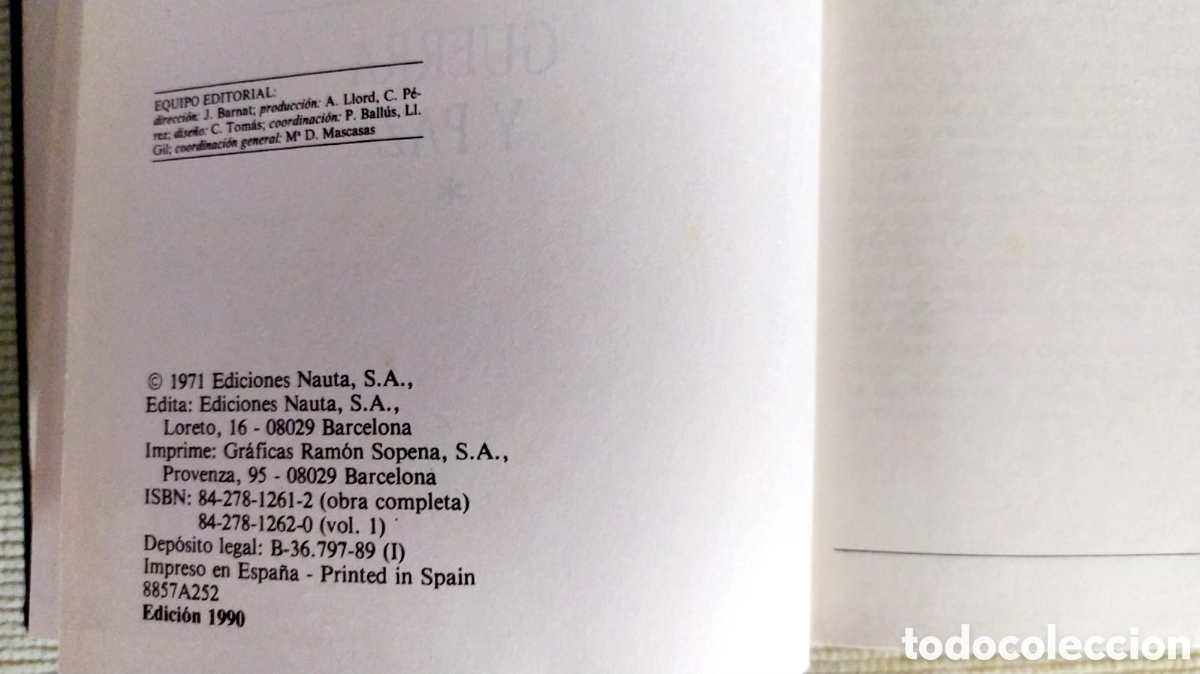 Libros de segunda mano: GUERRA Y PAZ, LEON TOLSTOI. EDICIONES NAUTA, 1971 - Foto 4