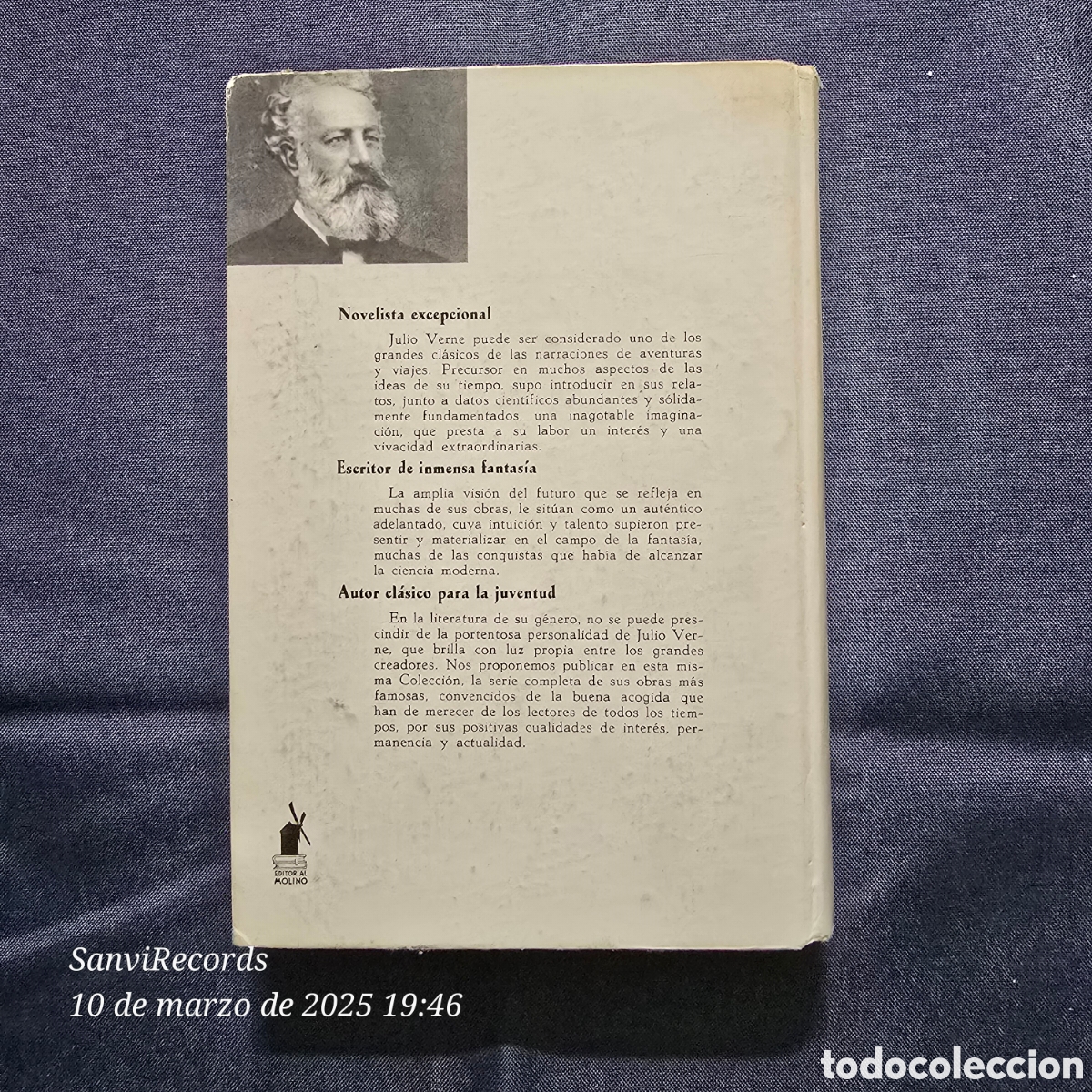 Libros de segunda mano: VIAJE AL CENTRO DE LA TIERRA (JULIO VERNE) (MOLINO) - Foto 2