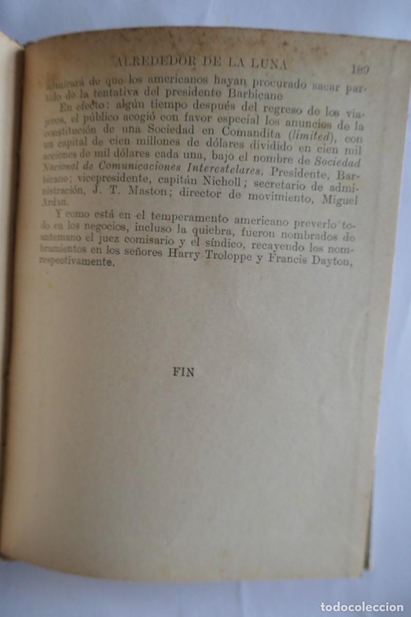 Libros de segunda mano: ALREDEDOR DE LA LUNA - JULIO VERNE - BIBLIOTECA SELECTA - 66 - Foto 3