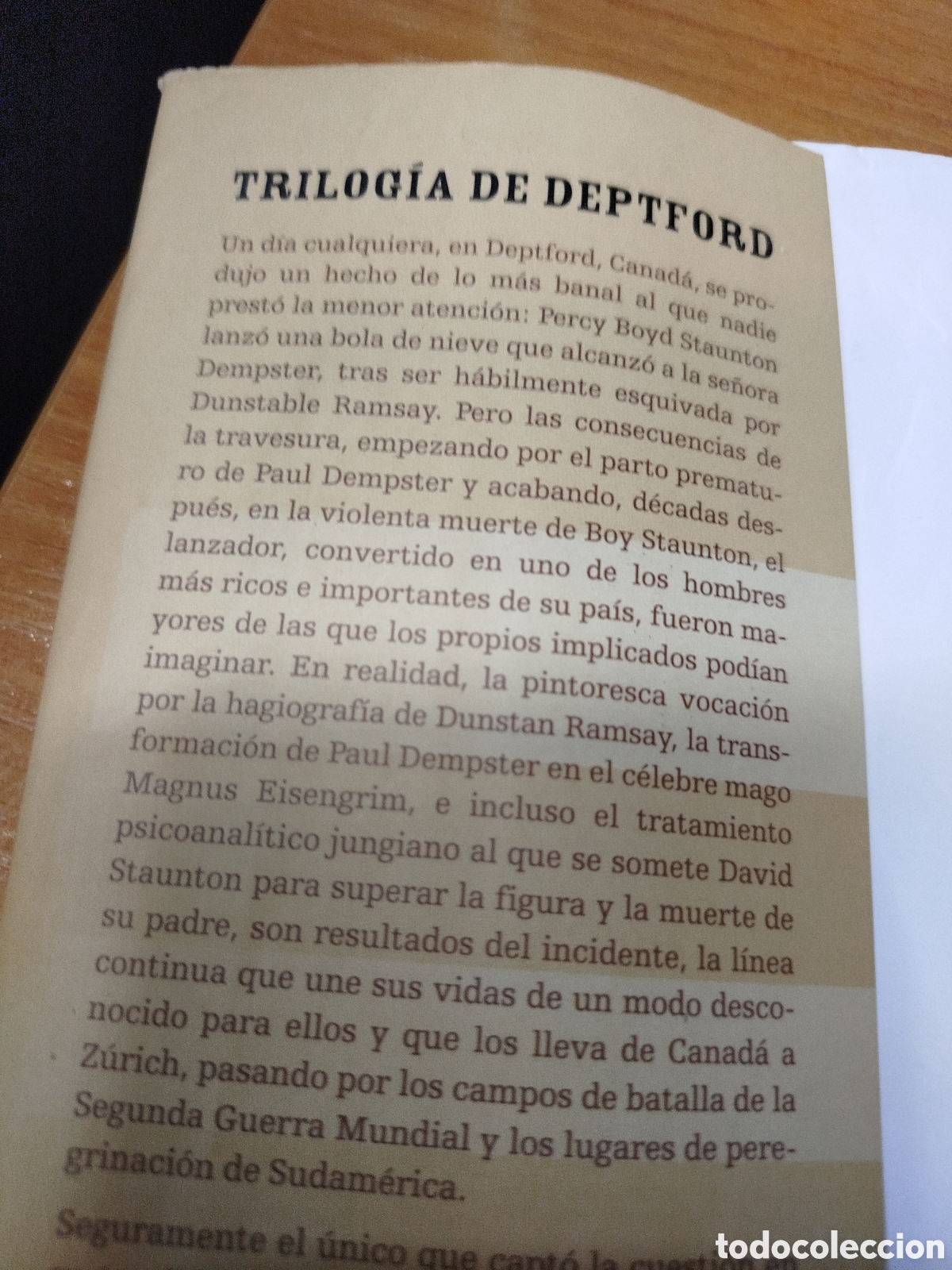Libros de segunda mano: Trilog&iacute;a de deptford. Robertson Davies. C&iacute;rculo de lectores - Foto 3