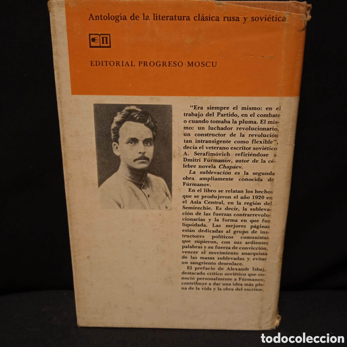 Libros de segunda mano: LA SUBLEVACI&Oacute;N - DMITRI FURMANOV - PROGRESO 1976 #9209 - Foto 3