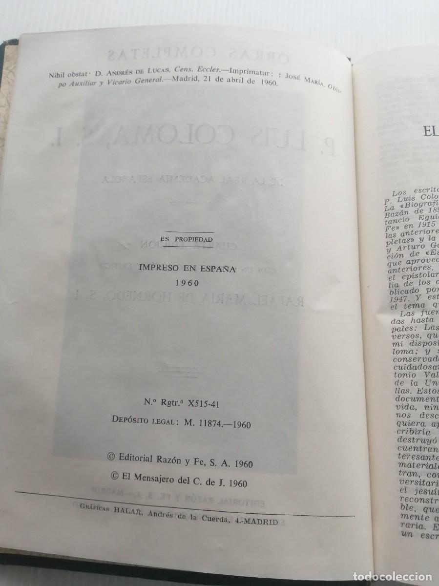 Libros de segunda mano: Luis Coloma Obras completas - Foto 3