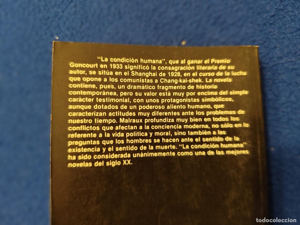 Libros de segunda mano: La Condici&oacute;n Humana Andr&eacute; Malraux Ed. Planeta - Foto 4