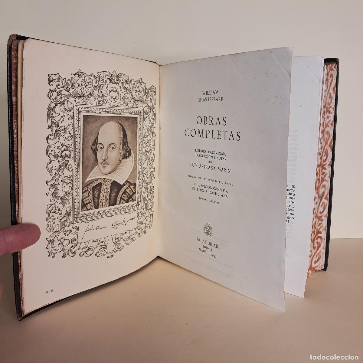 Libros de segunda mano: OBRAS COMPLETAS. William Shakespeare. Aguilar 1947 - Foto 4