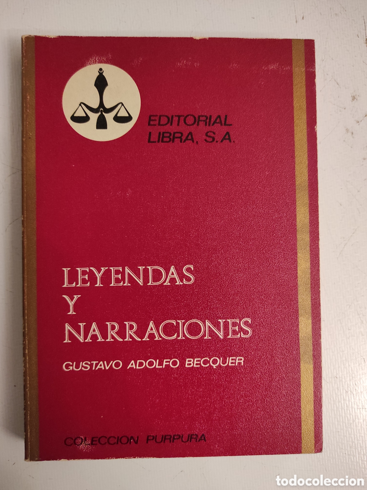 Libros de segunda mano: Leyendas y narraciones de Gustavo Adolfo B&eacute;cquer - Foto 1