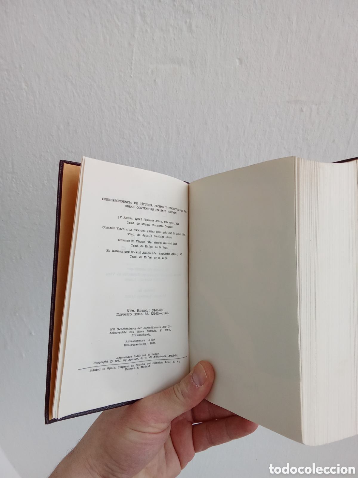 Libros de segunda mano: Novelas escogidas - Hans Fallada - Aguilar - 1961 - Foto 2