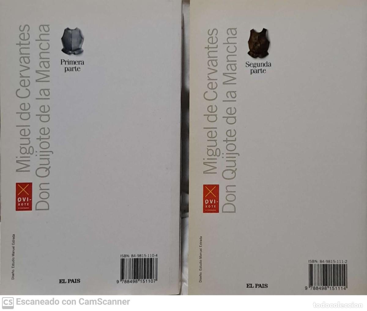 Libros de segunda mano: Don Quijote de la Mancha - Miguel de Cervantes. Dos tomos - Foto 2