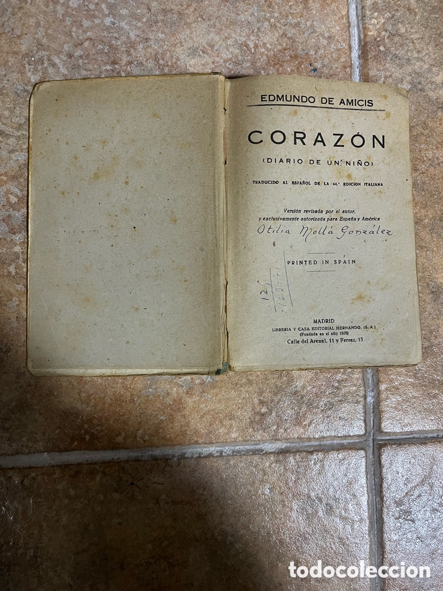 Libros de segunda mano: Blas9B EDMUNDO DE AMICIS CORAZON (DIARIO DE UN NI&Ntilde;O) - Foto 2