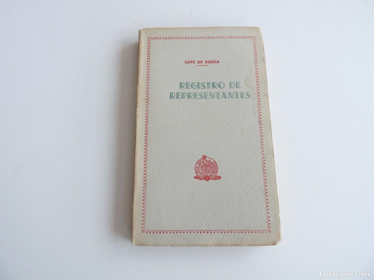 Libros de segunda mano: Registro de representantes Lope de Rueda Ref: 3-235 - Foto 1