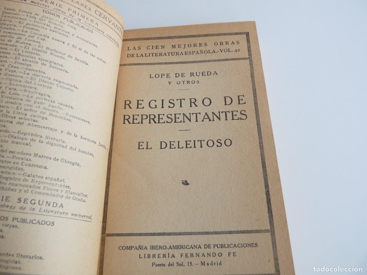Libros de segunda mano: Registro de representantes Lope de Rueda Ref: 3-235 - Foto 7