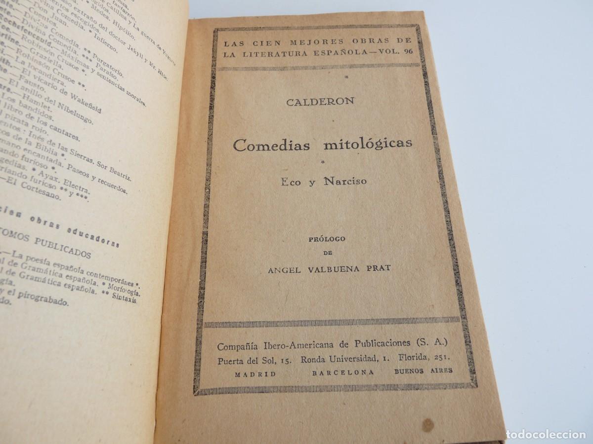 Libros de segunda mano: Comedias mitol&oacute;gicas Eco y Narciso I Calderon Ref: 3-325 - Foto 7