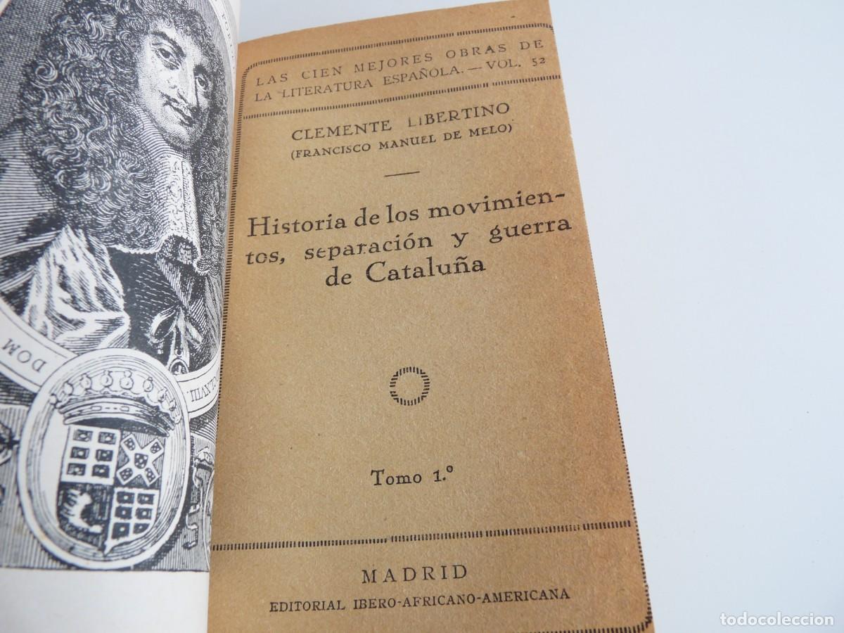 Libros de segunda mano: Guerra de Catalu&ntilde;a Francisco Manuel de Melo Ref: 3-319 - Foto 5