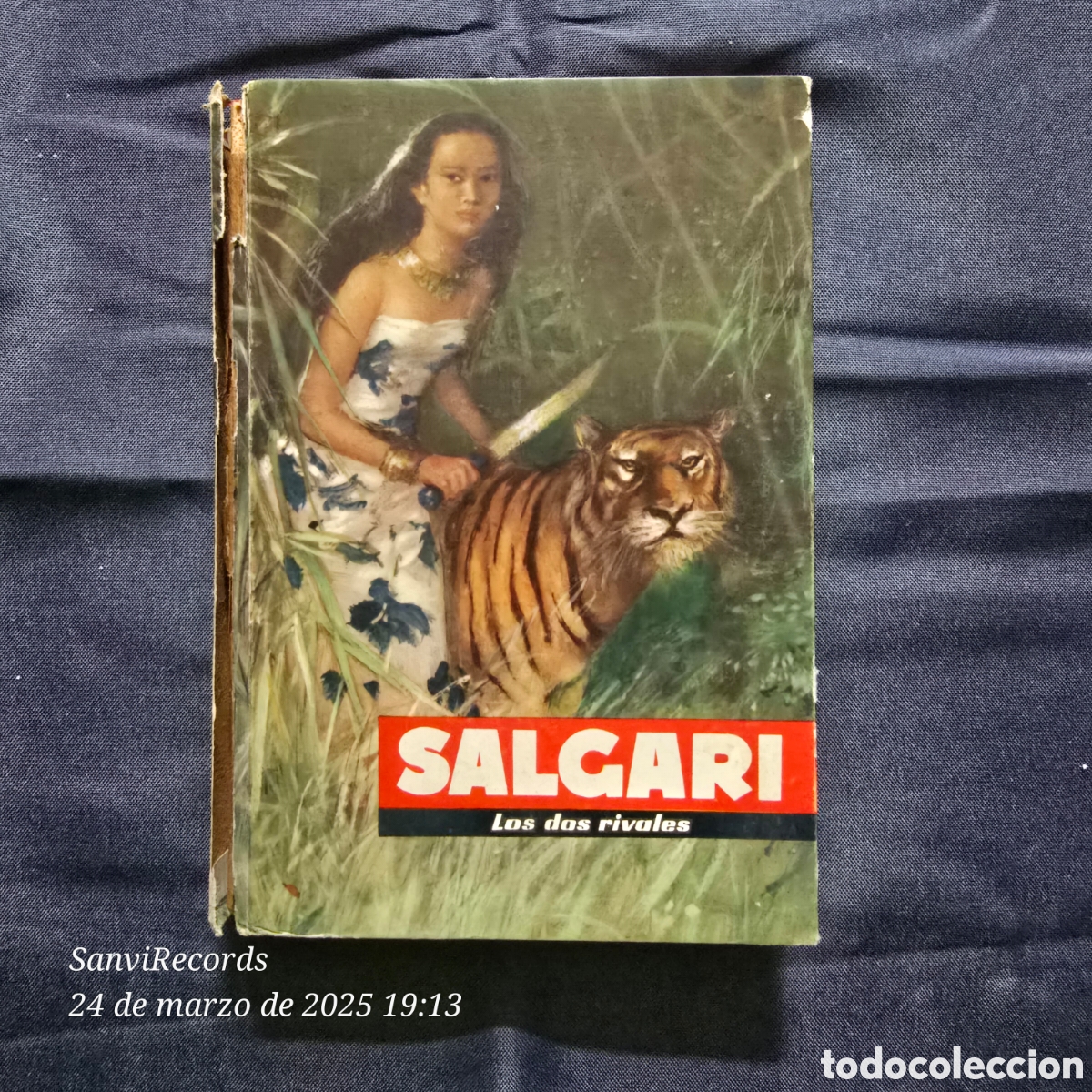 Libros de segunda mano: LOS DOS RIVALES (SALGARI) (MOLINO) - Foto 1