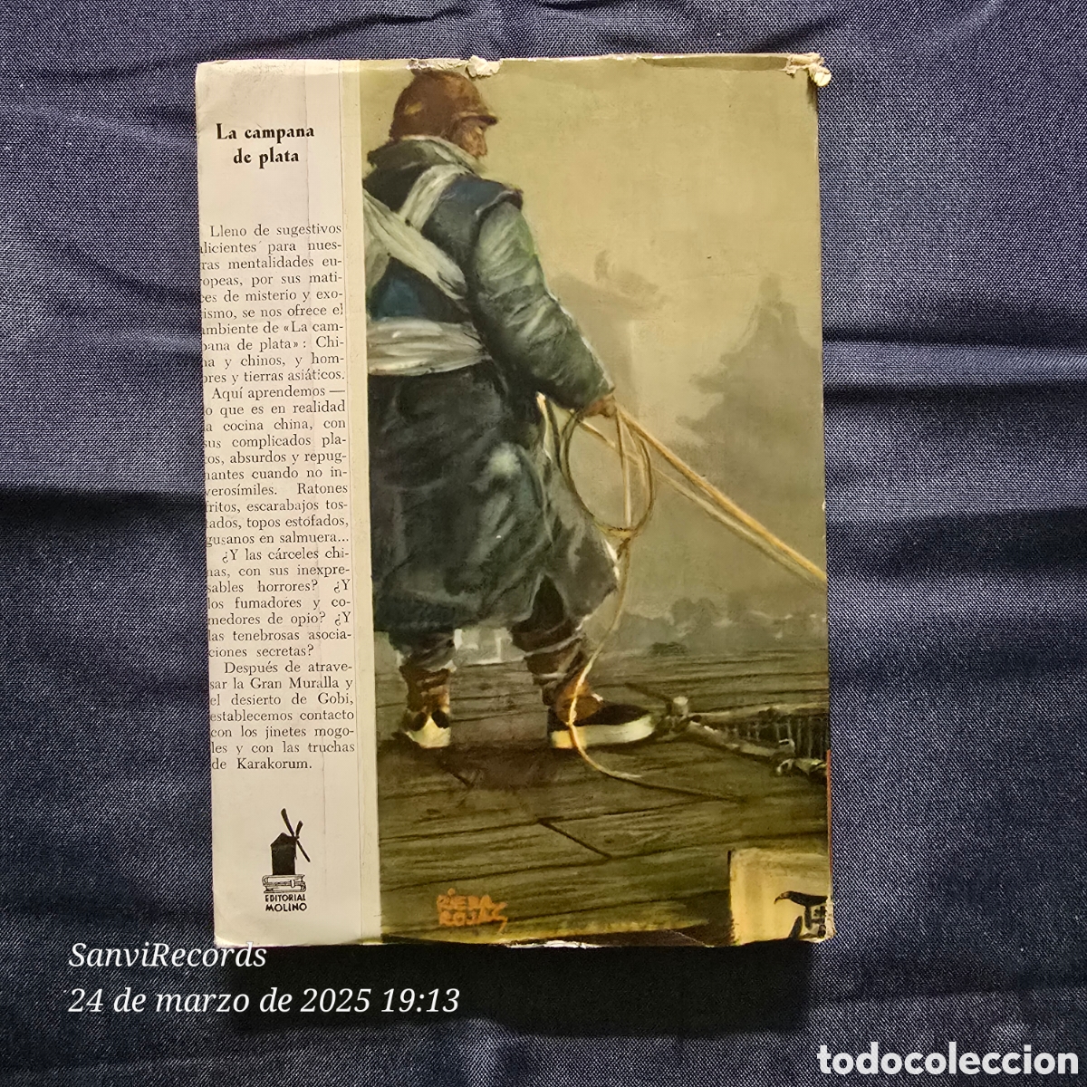 Libros de segunda mano: LA CAMPANA DE PLATA (SALGARI) (MOLINO) - Foto 2