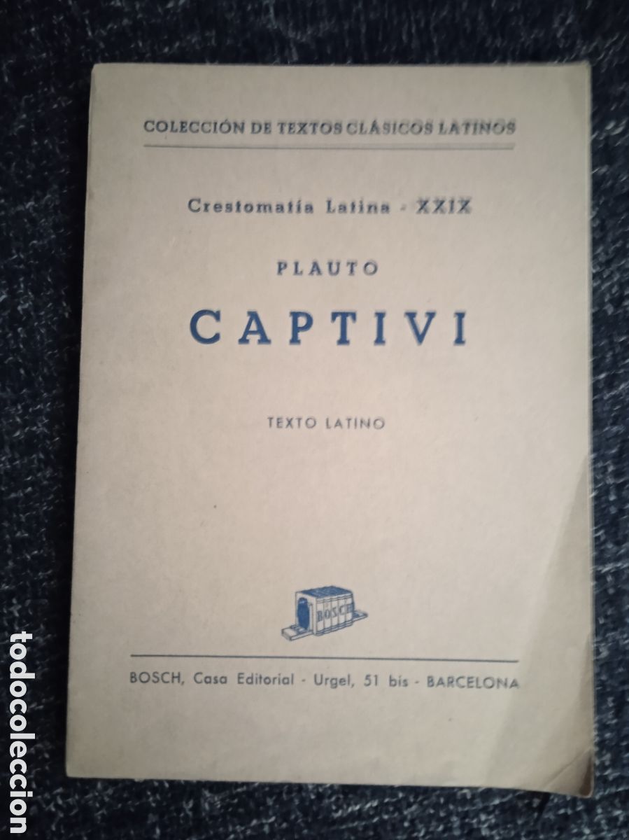 Libros de segunda mano: CAPTIVI. / PLAUTO -TEXTO LATINO - Foto 1