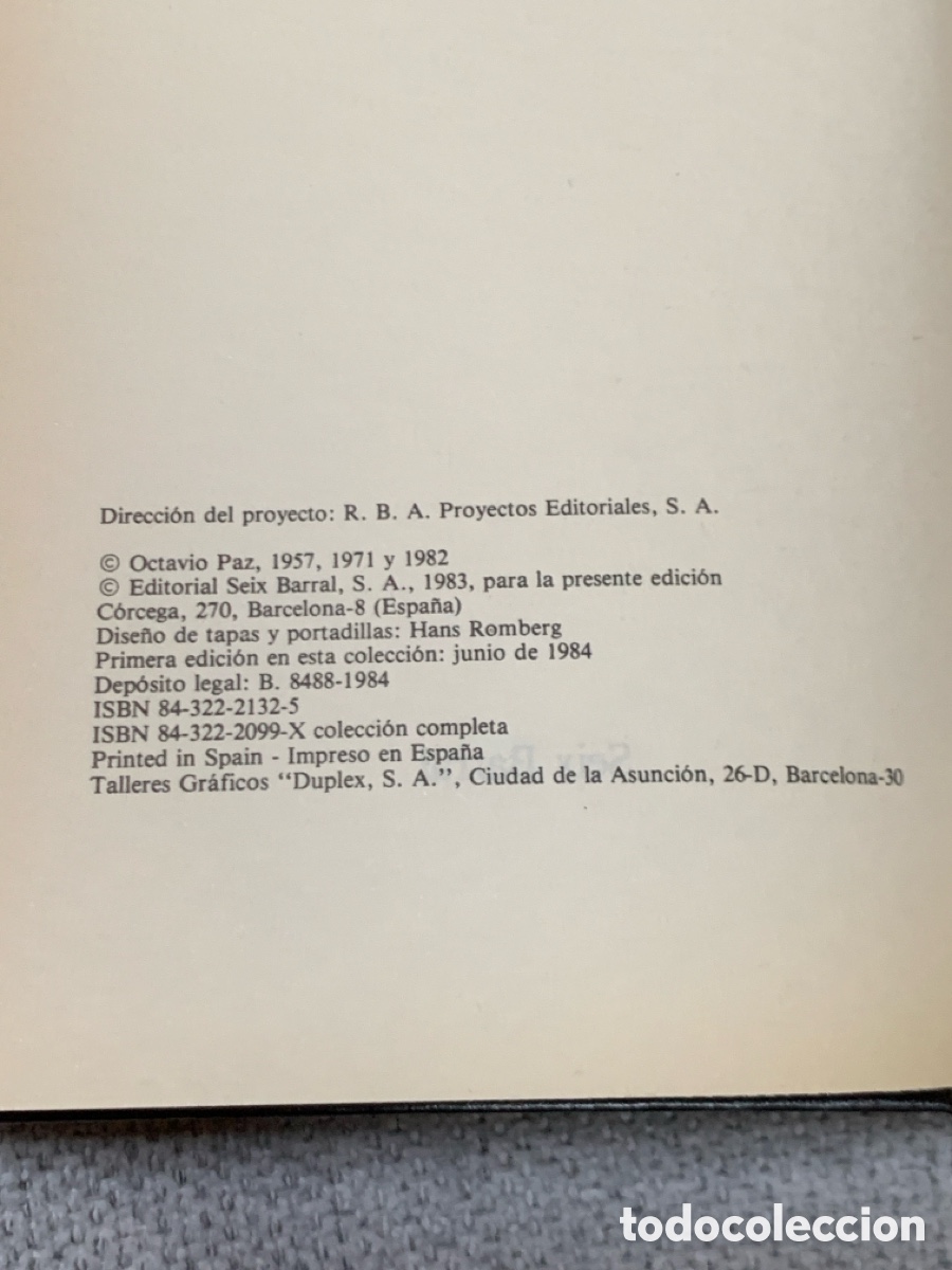 Libros de segunda mano: La peras del olmo, Octavio Paz - Foto 3