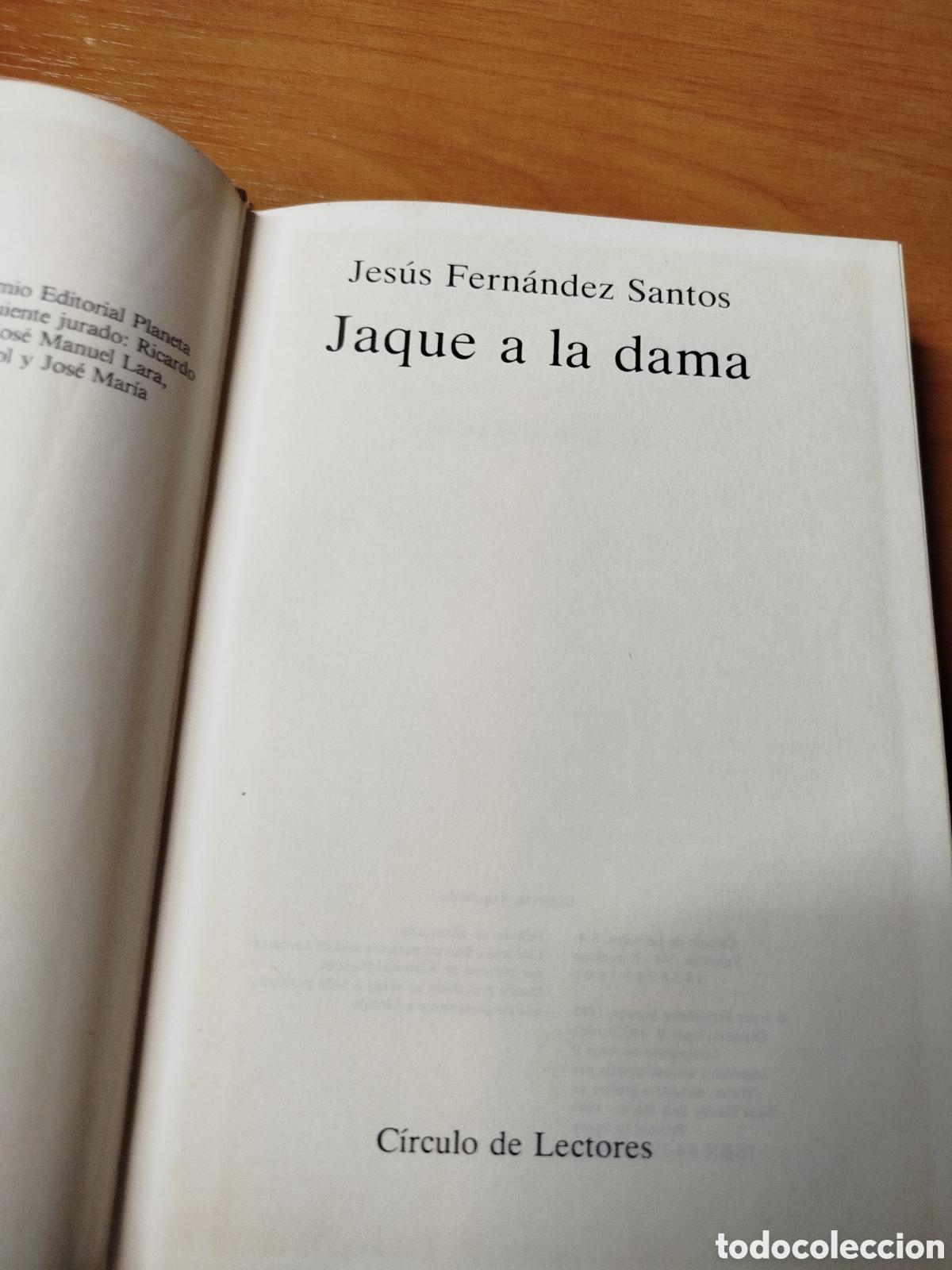 Libros de segunda mano: Jaque a la dama. Jes&uacute;s Fern&aacute;ndez Santos. - Foto 1