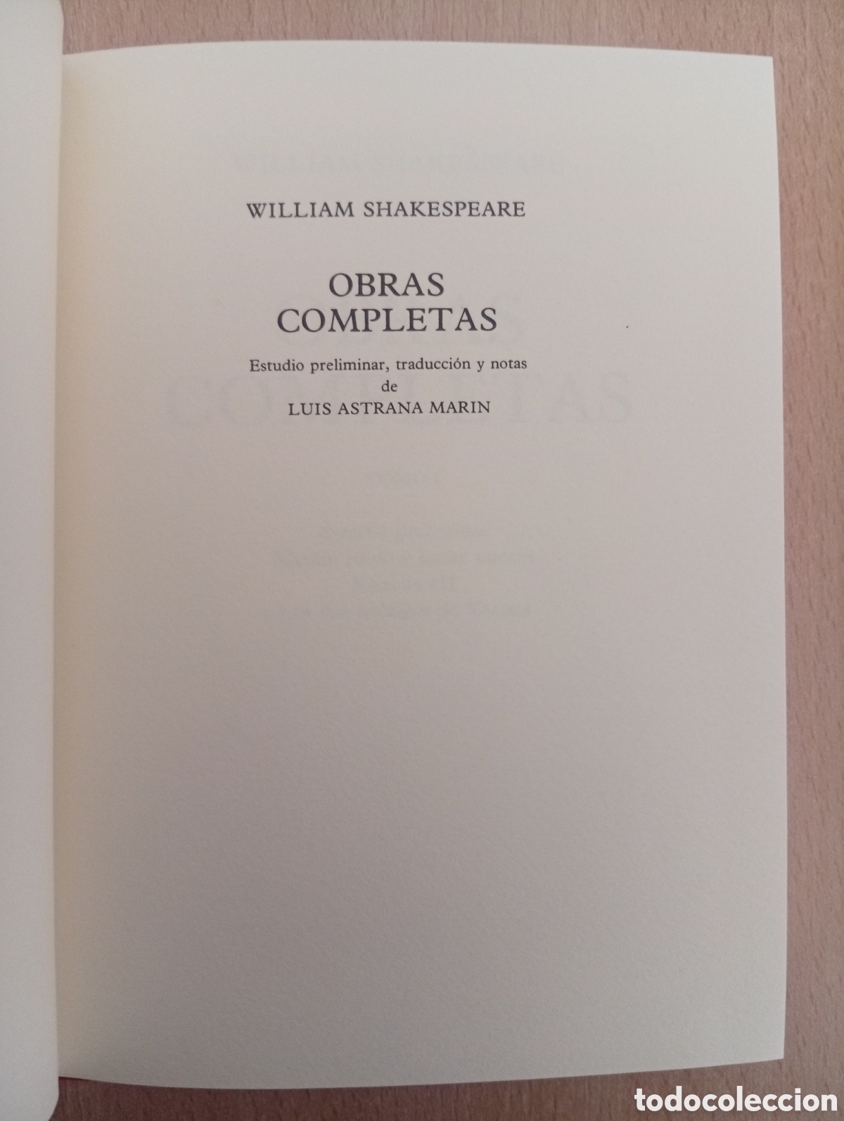 Libros de segunda mano: WILLIAM SHAKESPEARE. OBRAS COMPLETAS - Foto 8