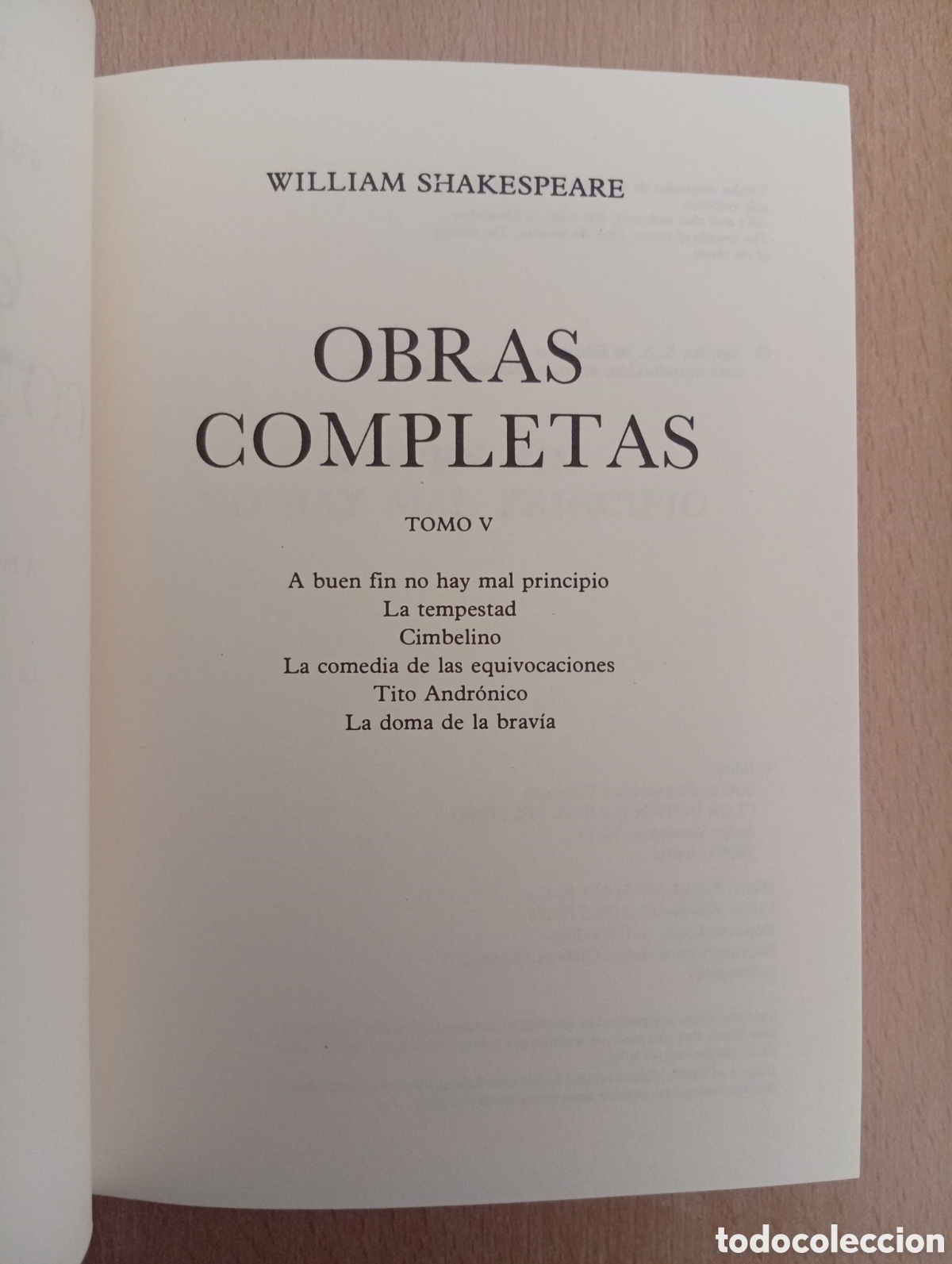 Libros de segunda mano: WILLIAM SHAKESPEARE. OBRAS COMPLETAS - Foto 23