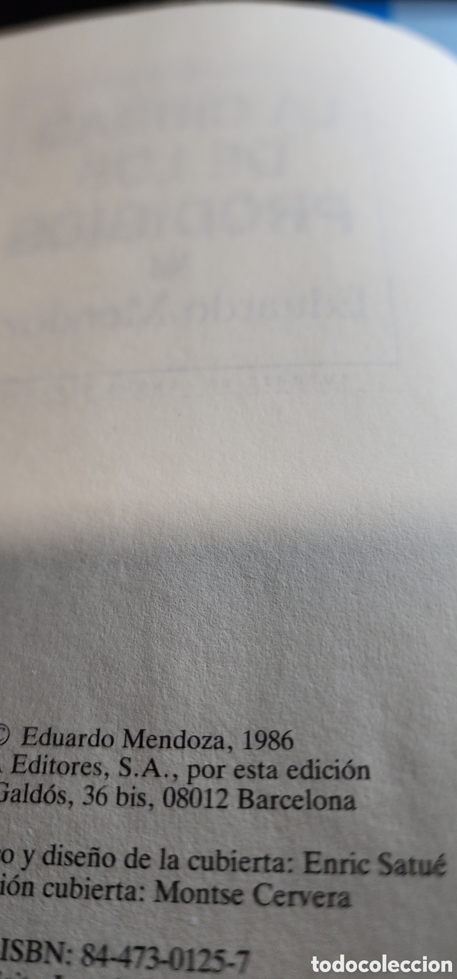 Libros de segunda mano: EDUARDO MENDOZA...LA ciudad de los prodigios - Foto 2