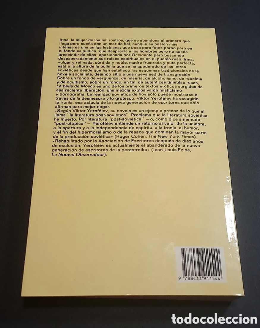 Libros de segunda mano: La bella de Mosc&uacute; - V&iacute;ktor Yerof&eacute;iev - Anagrama - Foto 2