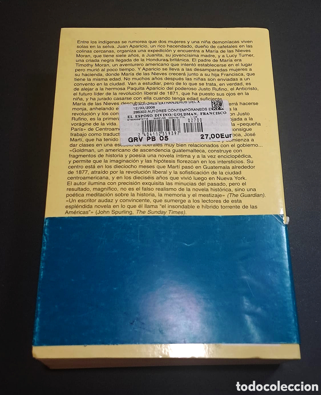 Libros de segunda mano: El Esposo Divino - Francisco Goldman - Anagrama - Foto 2