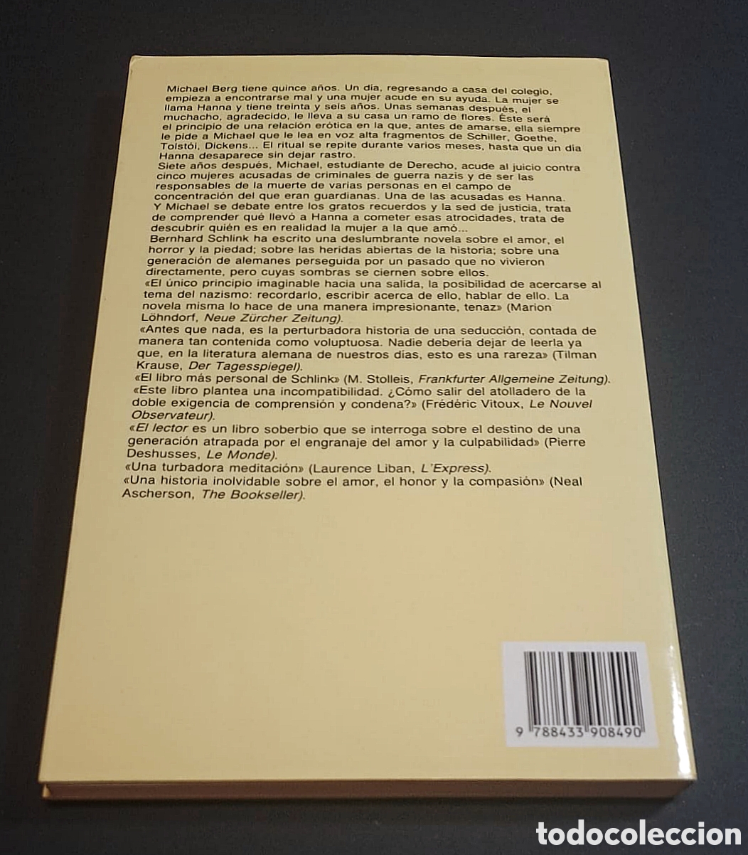 Libros de segunda mano: El lector - Bernhard Schlink - Anagrama - Foto 2