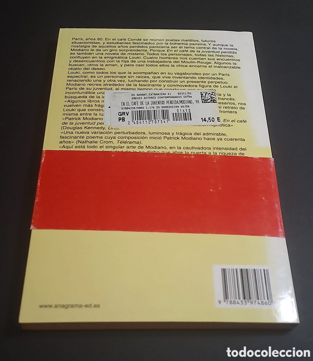 Libros de segunda mano: En el caf&eacute; de la juventud perdida - Anagrama - Foto 2