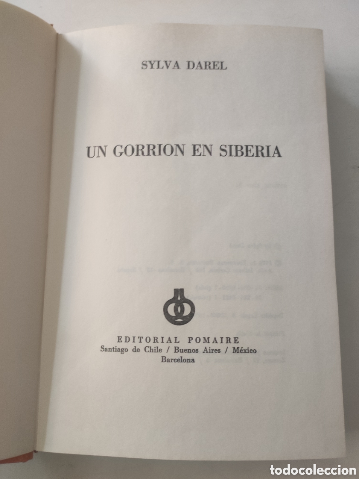 Libros de segunda mano: Un gorri&oacute;n en Siberia. Sylva Darel. - Foto 3