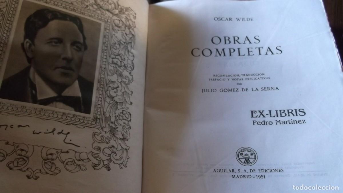Libros de segunda mano: Oscar Wilde. Obras Completas. Aguilar a&ntilde;o 1951 - Foto 4