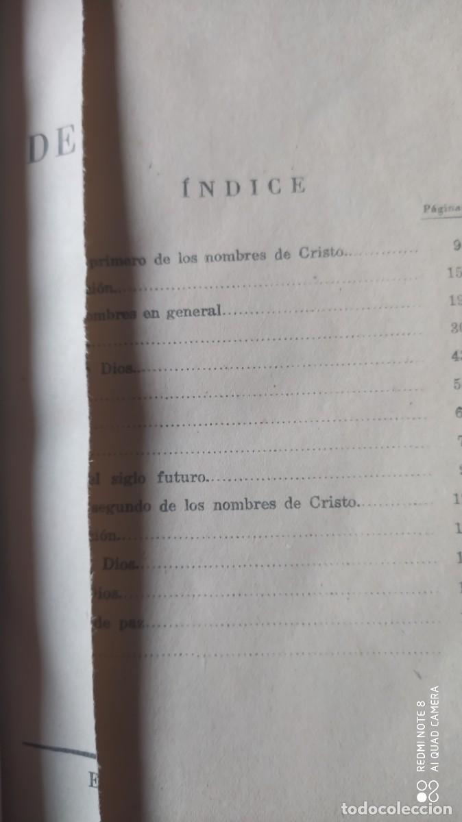 Libros de segunda mano: FRAY LUIS DE LEON DE LOS NOMBRES DE CRISTO COLECCION AUSTRAL 522 - Foto 3