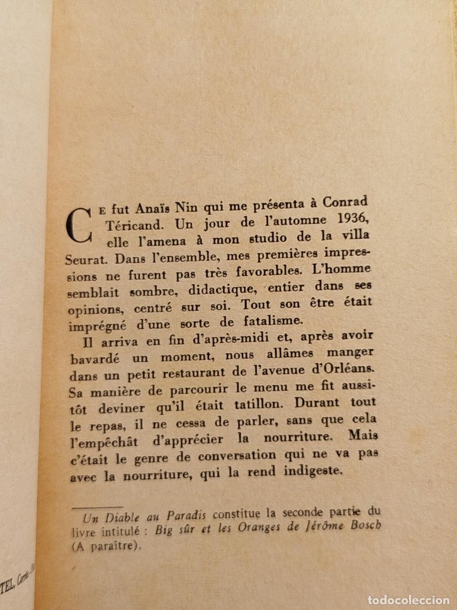 Libros de segunda mano: 1957. Un diable au paradis. Henry Miller. - Foto 3