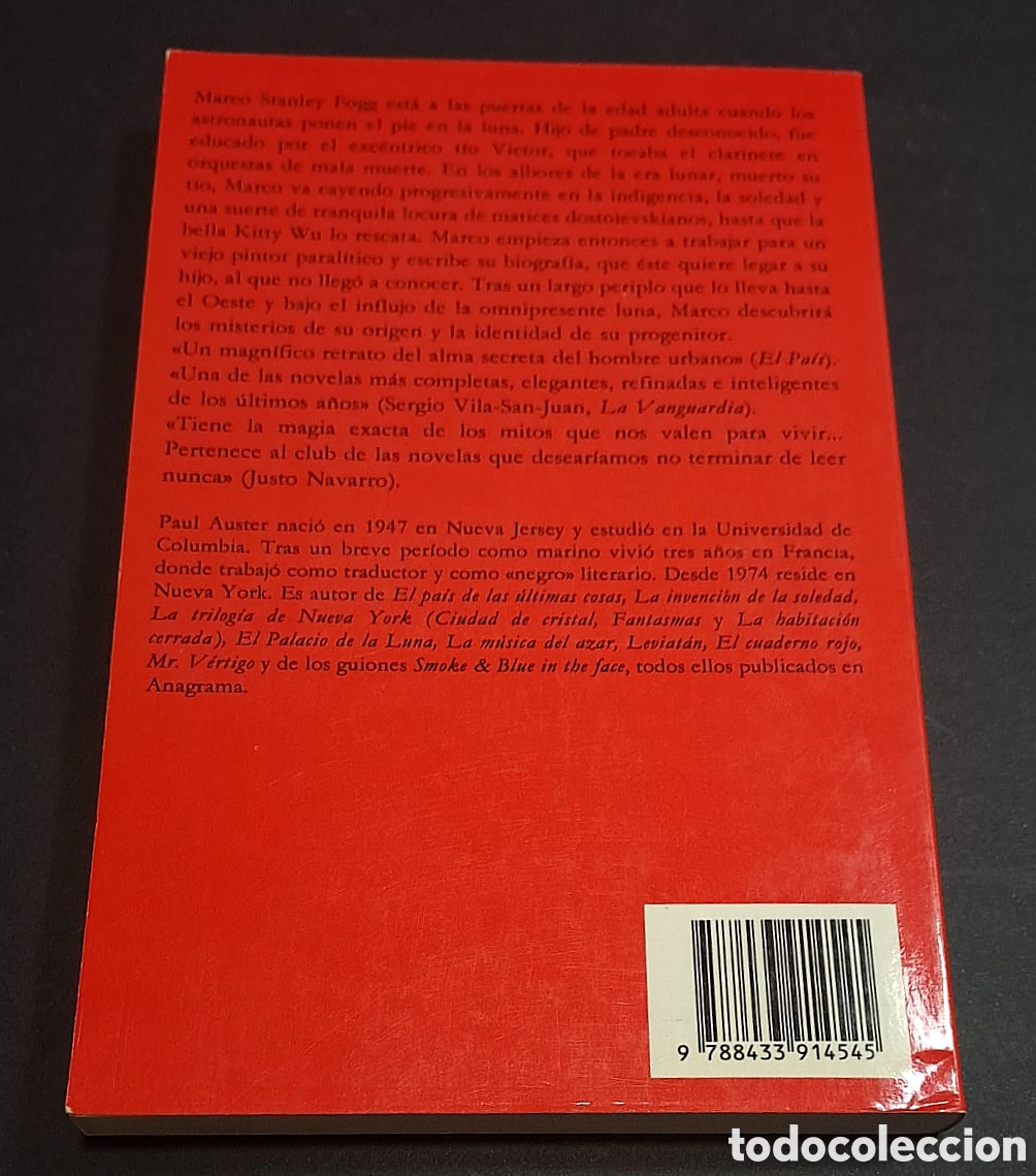 Libros de segunda mano: Paul Auster - El Palacio de la Luna - Anagrama - Foto 2