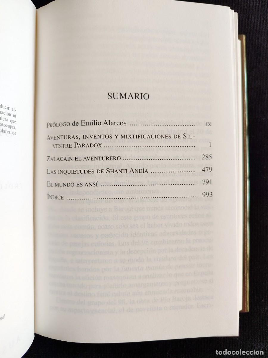 Libros de segunda mano: P&Iacute;O BAROJA, OBRAS SELECTAS. AUSTRAL SUMMA. ESPASA, 1998. PR&Aacute;CTICAMENTE NUEVO - Foto 10