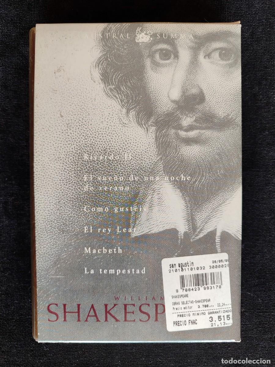 Libros de segunda mano: WILLIAM SHAKESPEARE, OBRAS SELECTAS. AUSTRAL SUMMA. ESPASA, 1999. PR&Aacute;CTICAMENTE NUEVO - Foto 4