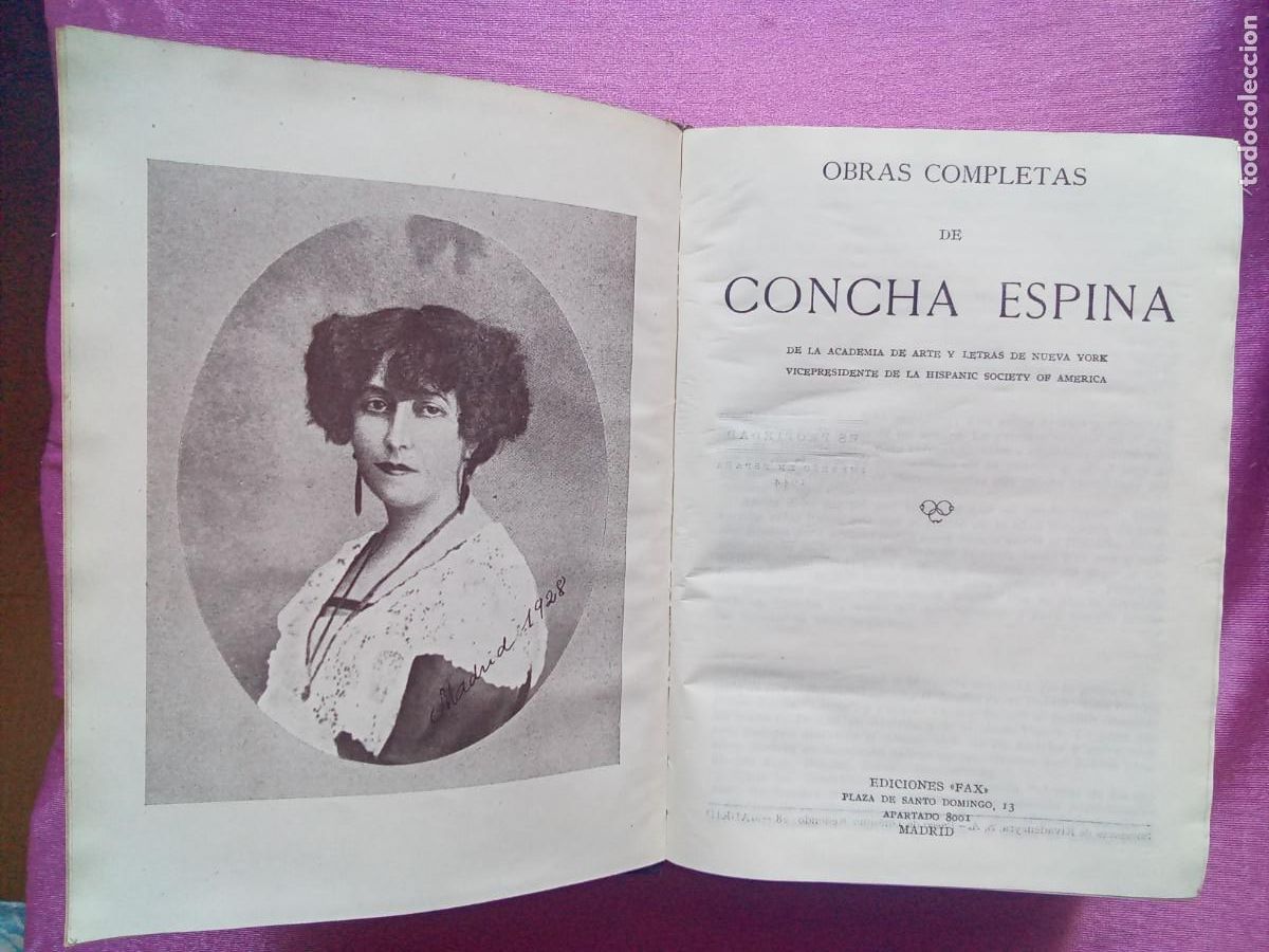 Libros de segunda mano: OBRAS COMPLETAS DE CONCHA ESPINA EDICIONES FAX 1944.E 2 /2/ 7 - Foto 1